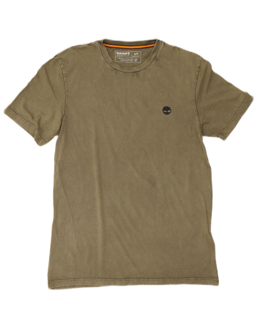Ανδρικό T-Shirt Timberland με κανονική εφαρμογή, μικρό βαμβακερό χακί