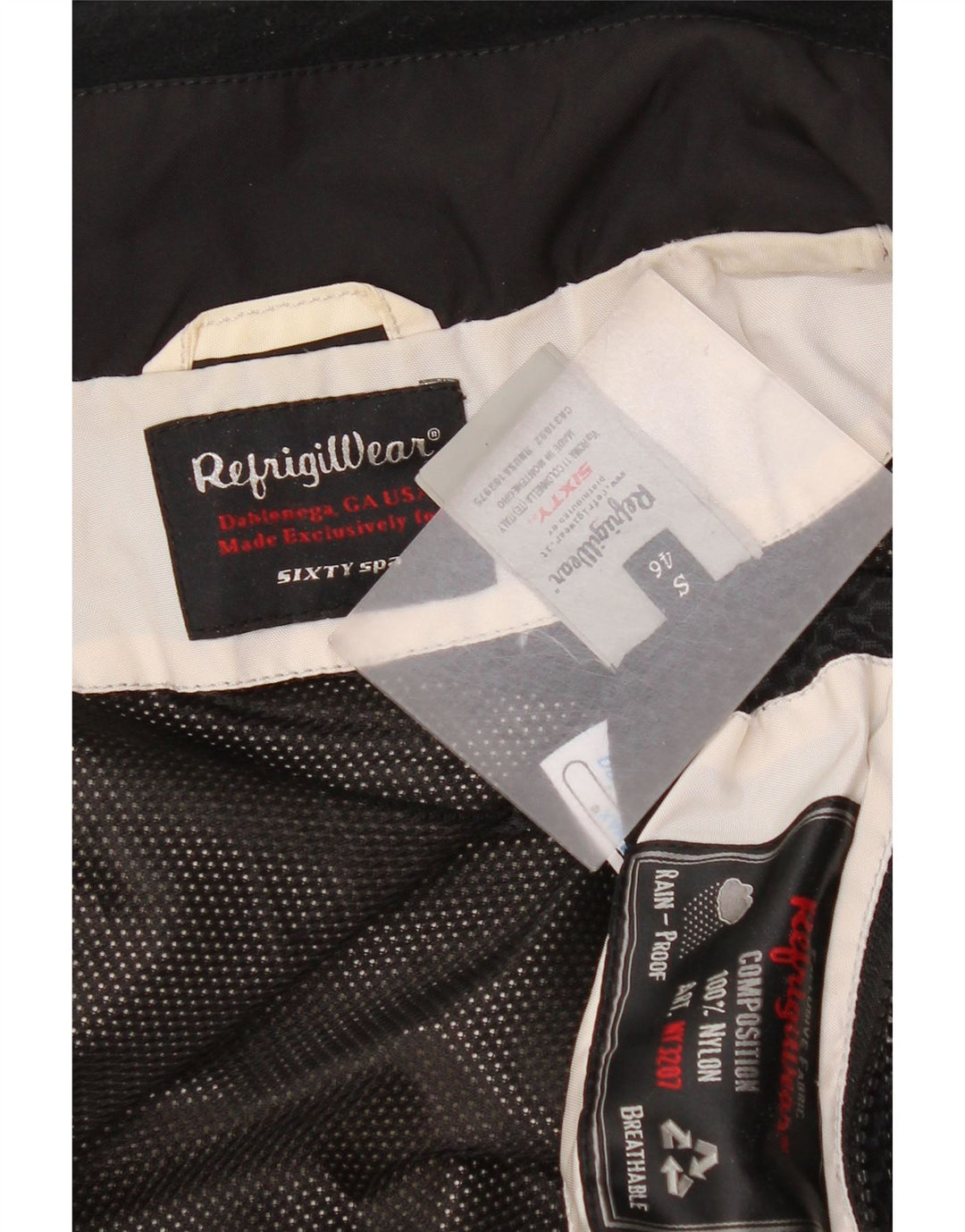 Ανδρικό μπουφάν Refrigiwear Bomber EU 46 Small White Colourblock Polyamide