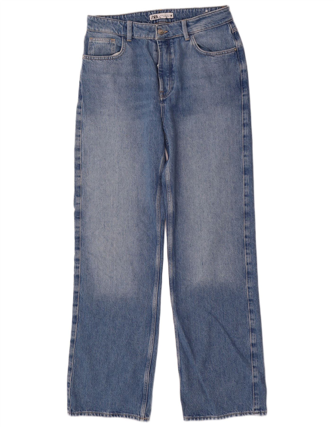 Zara Γυναικείο Straight Jeans EU 40 Medium W30 L32 Blue