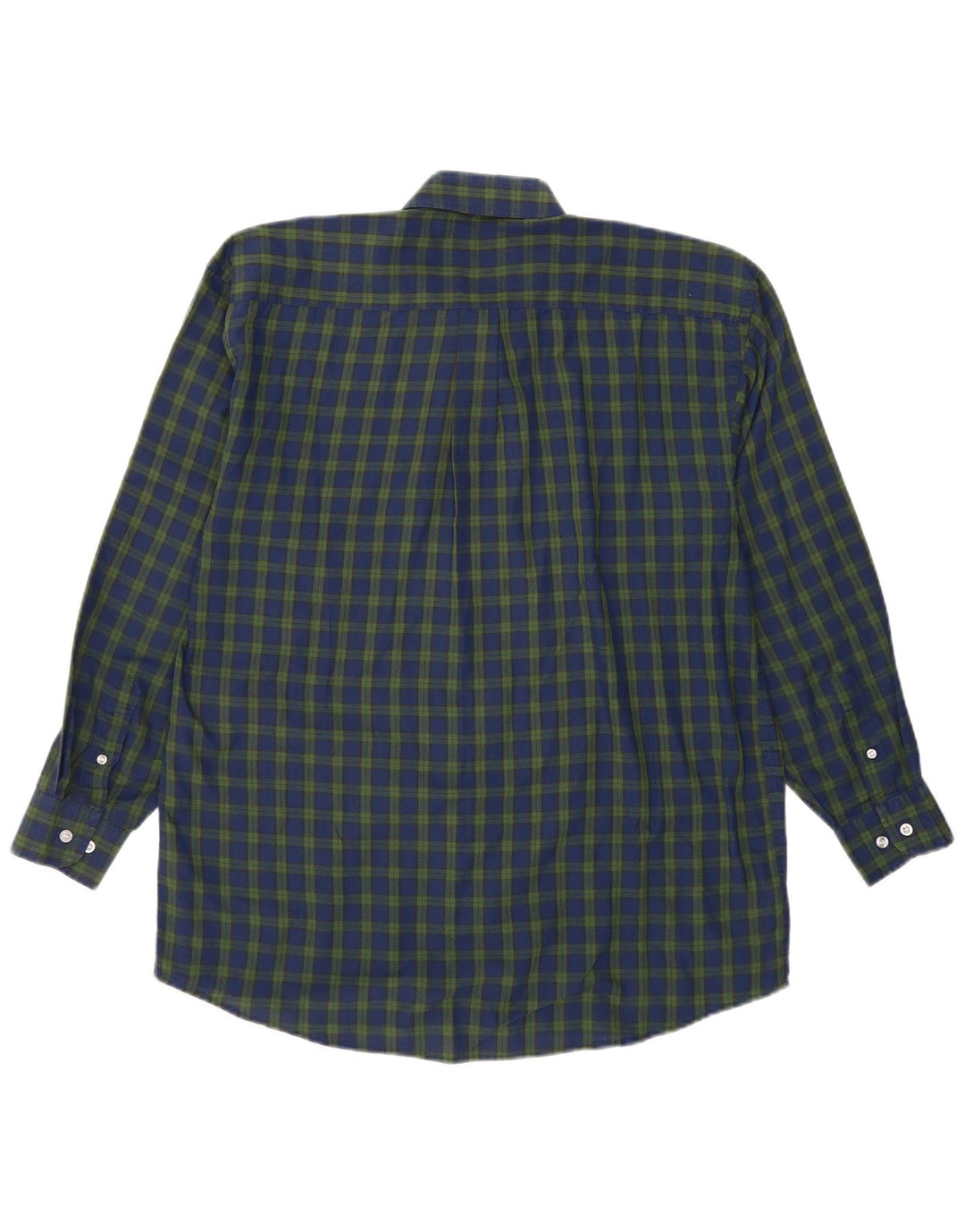Vintage Ανδρικό πουκάμισο Μεγάλο Navy Blue Check