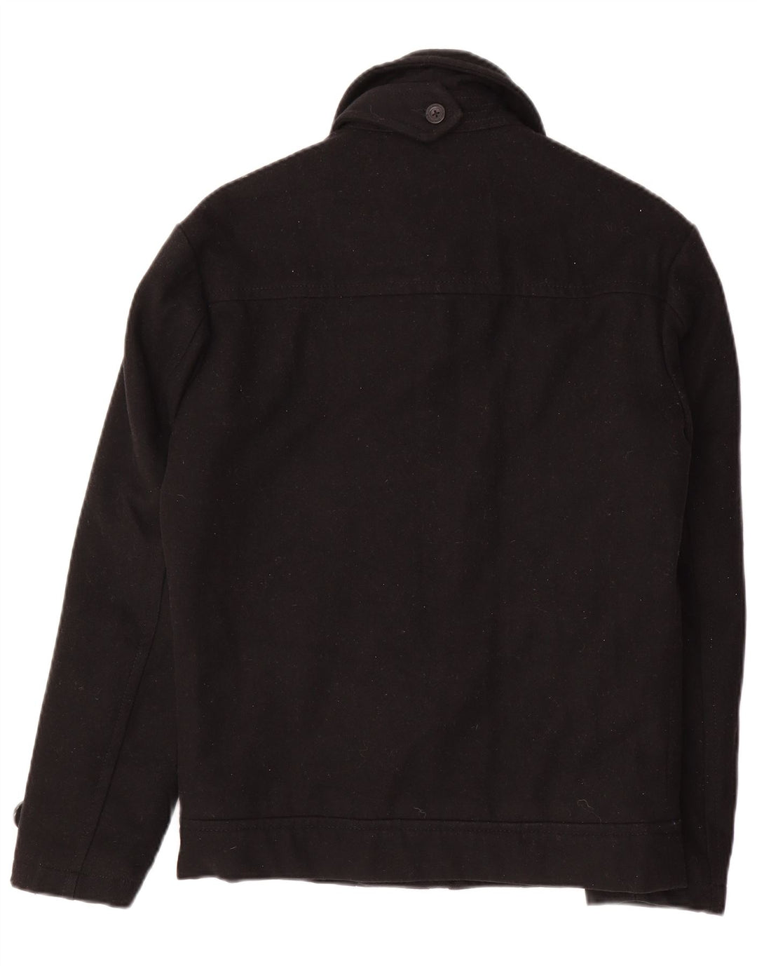 Ανδρικό παλτό ENERGIE Pea UK 36 Small Black Wool