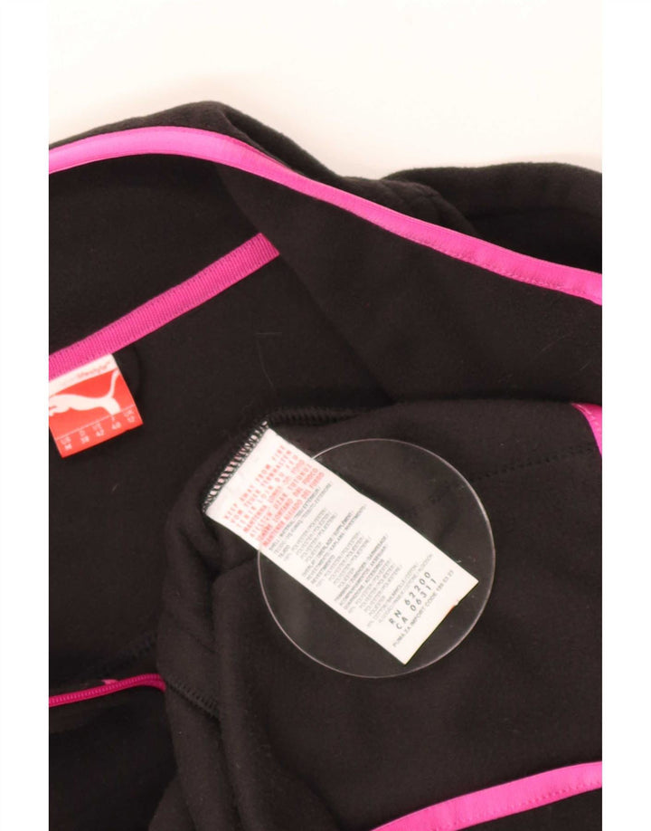 Puma Γυναικείο Fleece Jacket UK 12 Medium Black Polyester