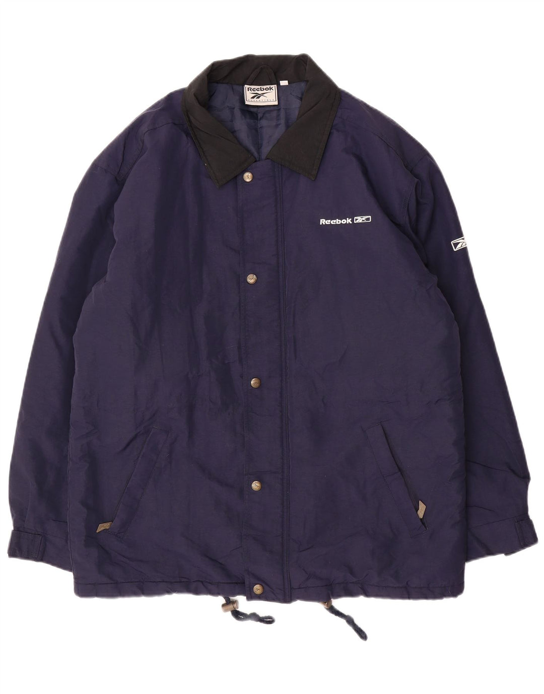 Ανδρικό τζάκετ αντιανεμικό REEBOK UK 36 Small Navy Blue Nylon