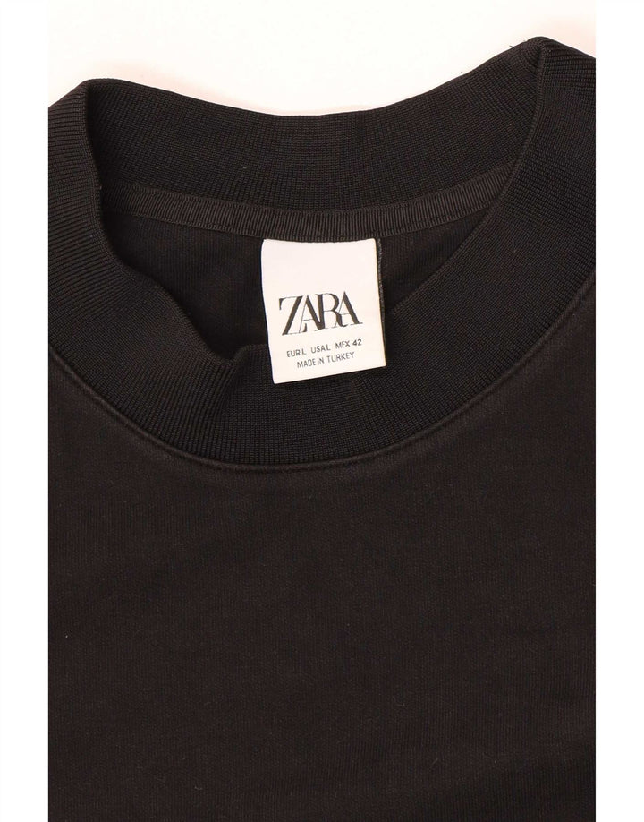 Zara Ανδρικό T-Shirt Top Large Μαύρο