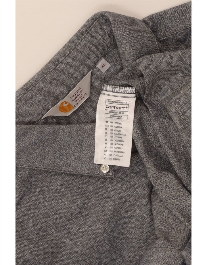 Ανδρικό πουκάμισο Carhartt XL Γκρι βαμβακερό
