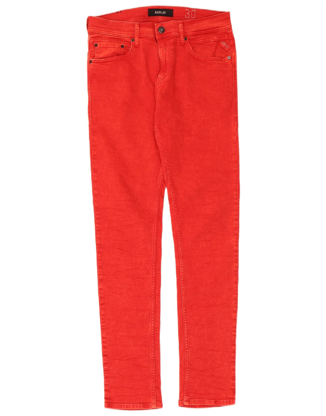 REPLAY Ανδρικό Skinny Jeans W30 L32 Red Cotton