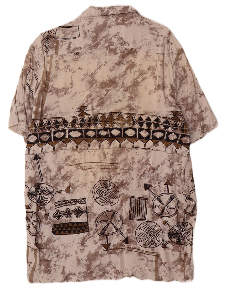 Ανδρικό πουκάμισο με κοντό μανίκι Abstract σχέδιο Tipo' S μεγάλο πολύχρωμο