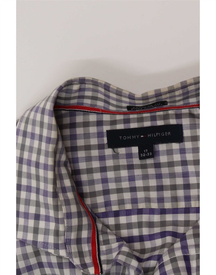 Ανδρικό πουκάμισο Tommy Hilfiger Regular Fit Size 17 XL Blue Gingham