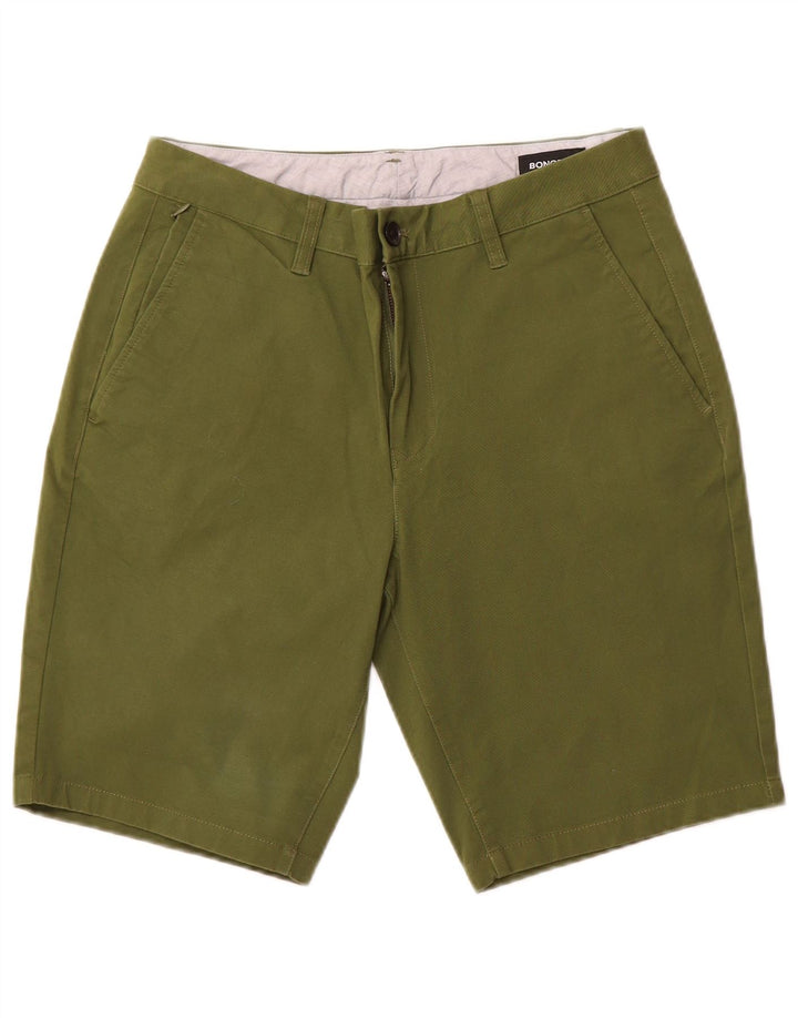BONOBOS Ανδρικό σορτς Chino W31 Βαμβακερό μεσαίο πράσινο