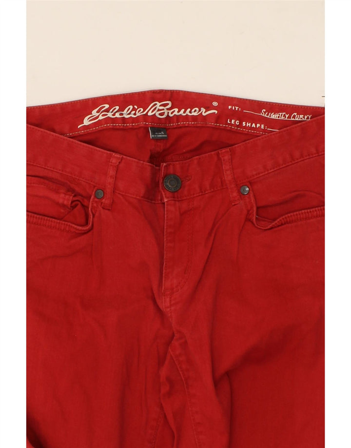 EDDIE BAUER Womens Slightly Curvy Slim Jeans US 6 Medium W30 L29 Red Vintage Eddie Bauer and Second-Hand Eddie Bauer from Messina Hembry 