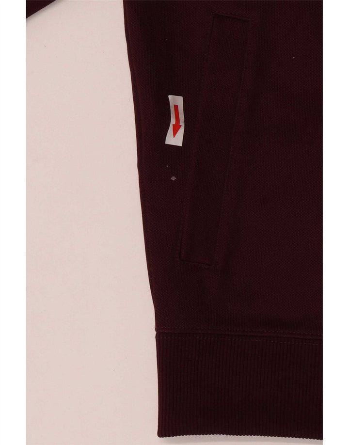 Fred Perry Boys αθλητική φόρμα Top Jacket 9-10 Years Medium Maroon Colourblock