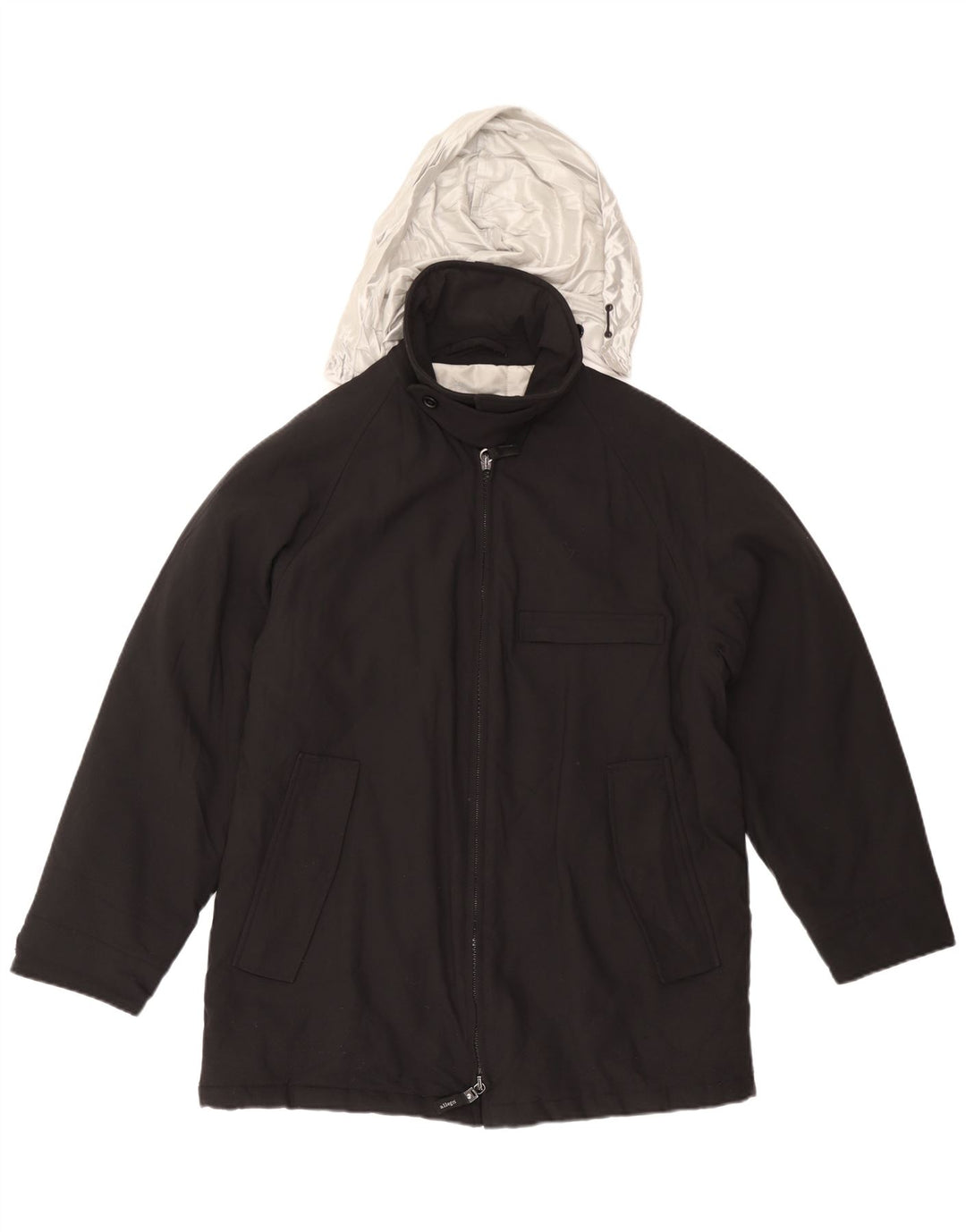 Ανδρικό μπουφάν αντιανεμικό με κουκούλα Allegri UK 40 μεγάλο μαύρο χρώμα