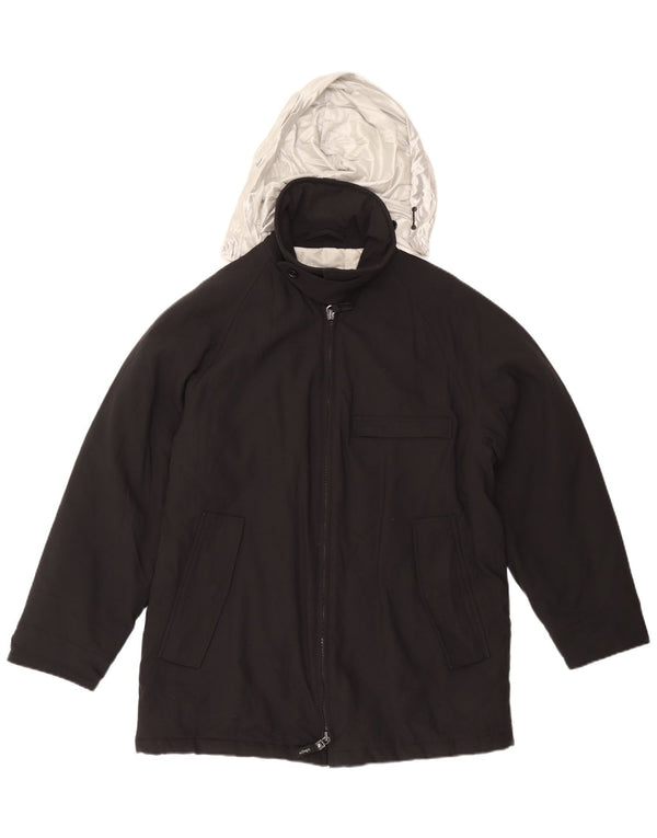 Ανδρικό μπουφάν αντιανεμικό με κουκούλα Allegri UK 40 μεγάλο μαύρο χρώμα