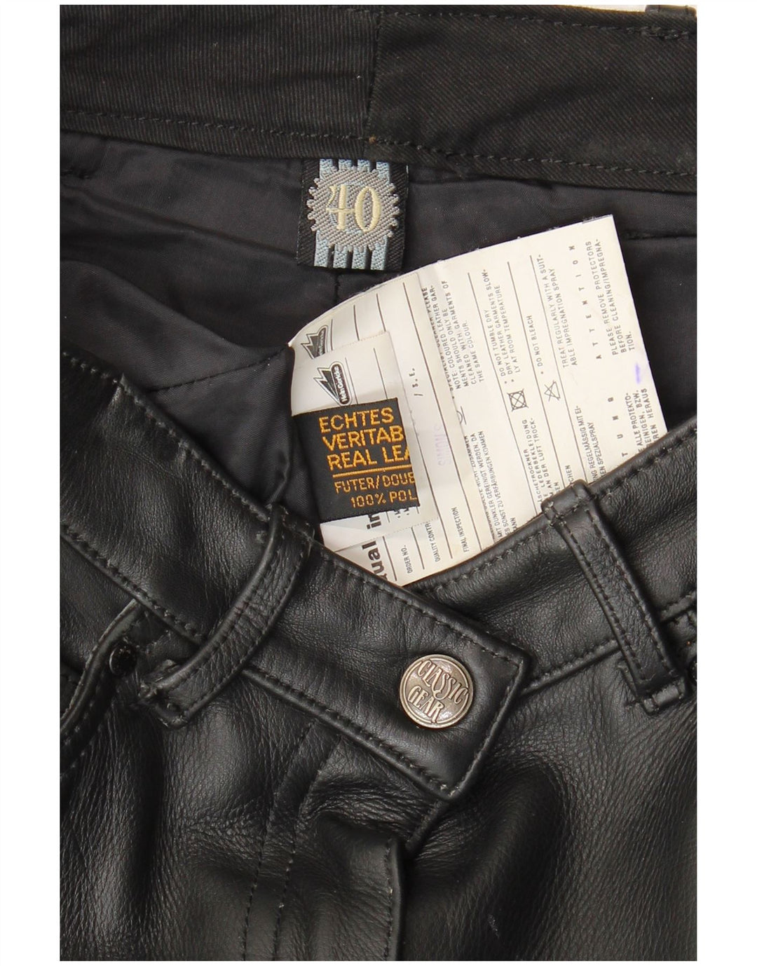 Γυναικείο Δερμάτινο Παντελόνι Hein Gericke EU 40 Medium W30 L29 Μαύρο Δερμάτινο