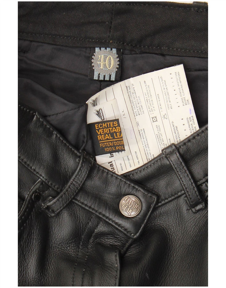 Γυναικείο Δερμάτινο Παντελόνι Hein Gericke EU 40 Medium W30 L29 Μαύρο Δερμάτινο