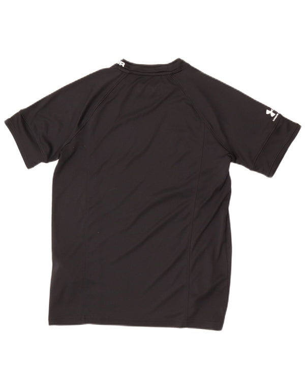 Under Armour Girls Heat Gear Graphic T-shirt Top 13-14 Years XL Black