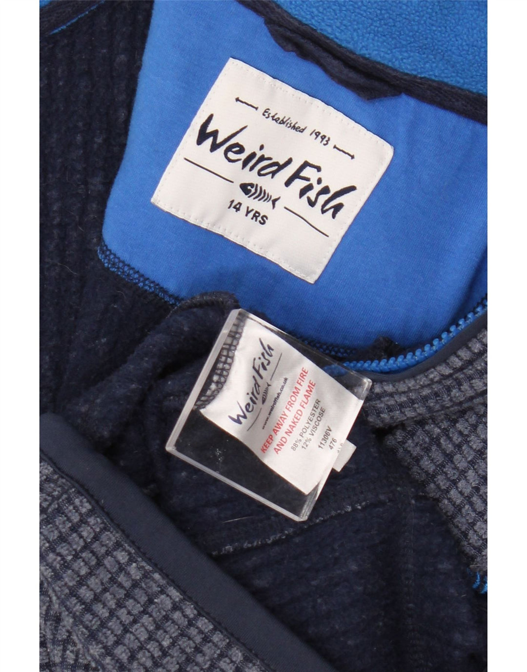 Weird Fish Boys αθλητική φόρμα Top Jacket 13-14 Years Navy Blue Polyester