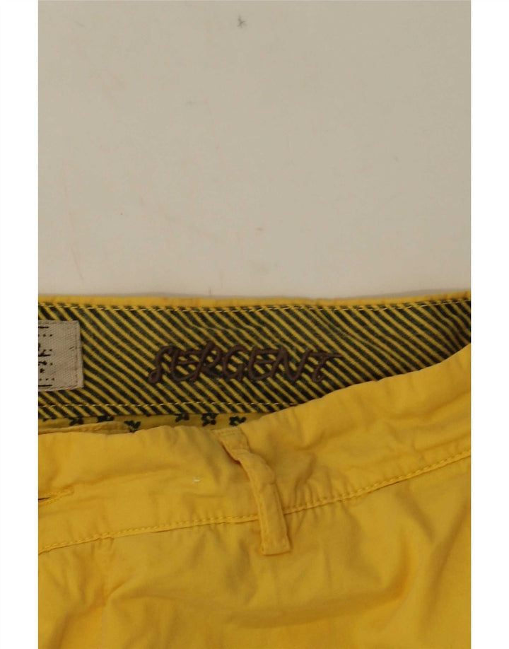 Ανδρικό σορτς Chino 40Weft W36 μεγάλο κίτρινο βαμβακερό