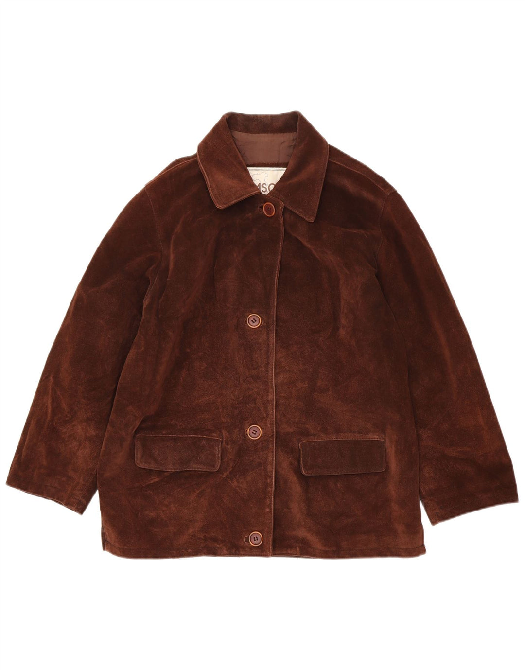 Braschi Γυναικείο Μπουφάν με 4 κουμπιά Suede Blazer IT 42 Μεσαίο καφέ
