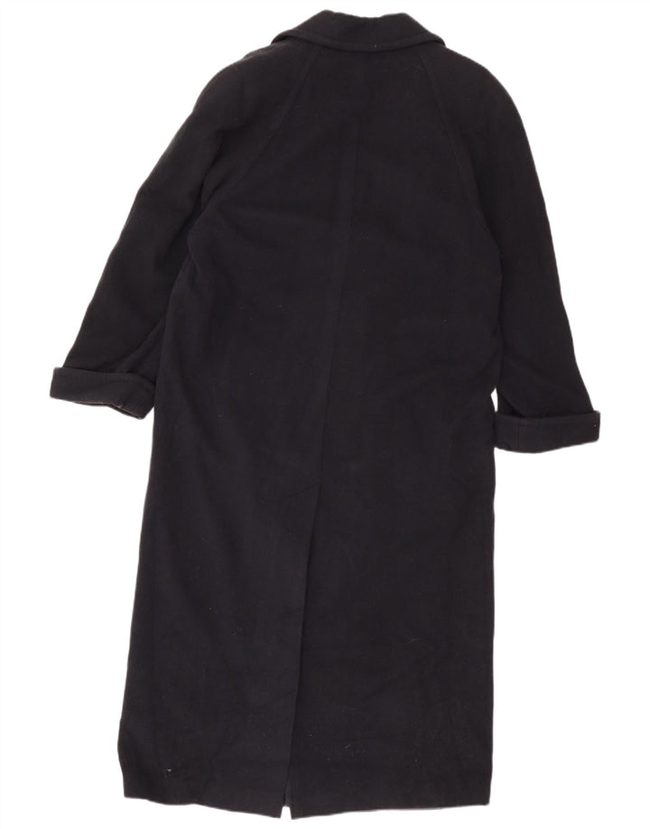 Marks & Spencer Γυναικείο παλτό με διπλό στήθος UK 10 Small Black Wool