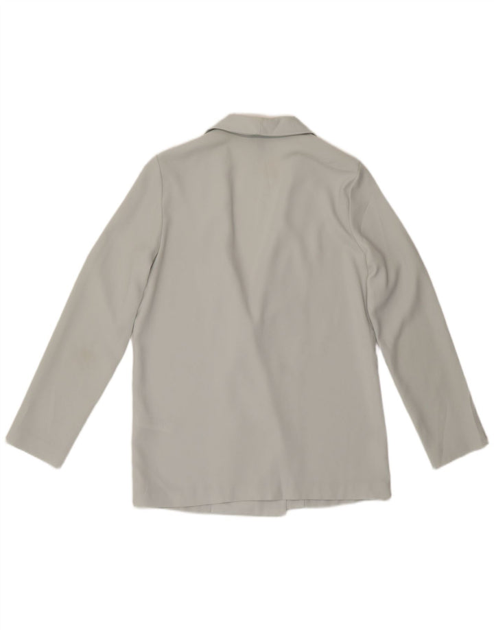 Topshop Γυναικείο σακάκι διπλού στήθους UK 10 Small Grey Polyester
