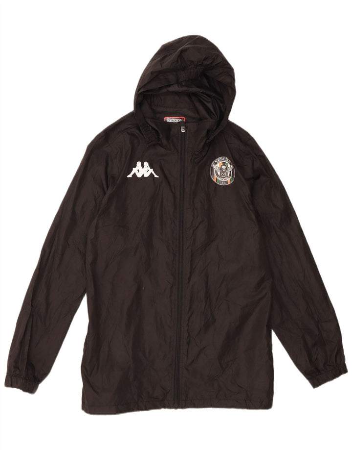 Μπουφάν Kappa Boys Hooded Windbreaker 13-14 Years Black Polyester