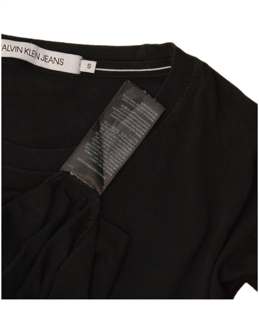 Calvin Klein Jeans Ανδρικό γραφικό μικρό μαύρο βαμβακερό