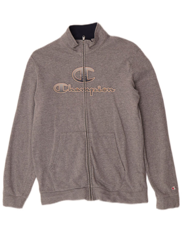 Μπουφάν Champion Boys Graphic αθλητική φόρμα 13-14 ετών XL Grey Flecked