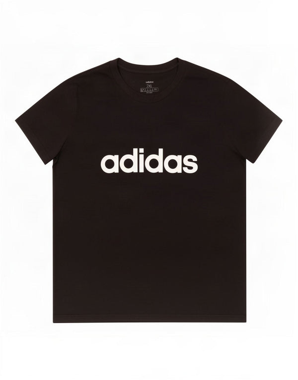 Γυναικείο γραφικό μπλουζάκι Adidas Top UK 24/26 2XL Μαύρο βαμβακερό