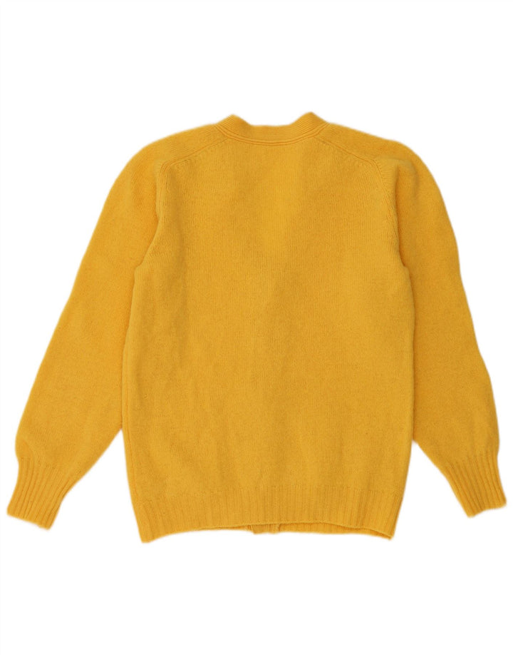 Vintage γυναικεία ζακέτα πουλόβερ UK 14 Medium Yellow