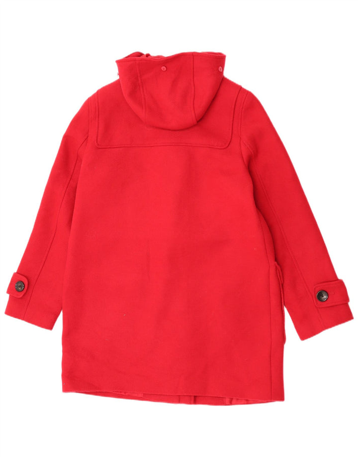 Marks & Spencer Γυναικείο παλτό Duffle με κουκούλα UK 12 Medium Red Polyester