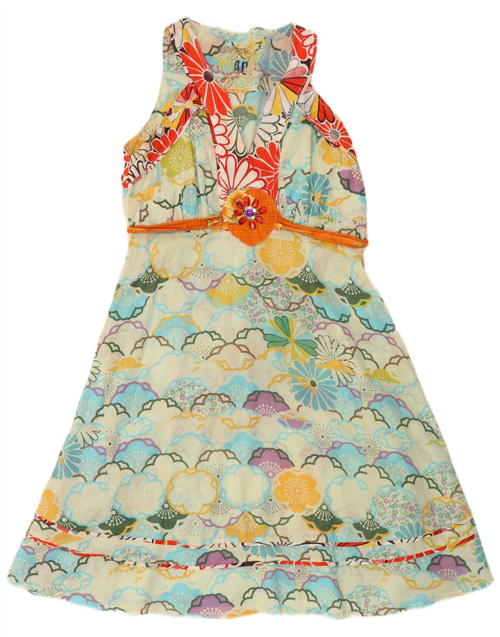 DESIGUAL Γυναικείο Γραφικό Φόρεμα A-Line EU 40 Medium πολύχρωμο Floral