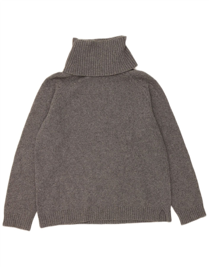 Γυναικείο πουλόβερ Benetton με ρολό λαιμόκοψη UK 14 Medium Grey