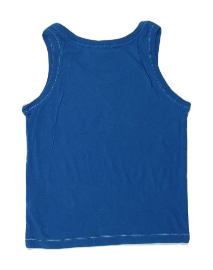 CHAMPION Boys Graphic Vest Top 9-10 Years Medium Blue Cotton | Vintage Champion | Thrift | Second-Hand Champion | Used Clothing | Messina Hembry 