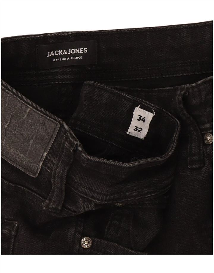 Jack & Jones Ανδρικό Τζιν GLENN Slim W34 L32 Γκρι βαμβακερό