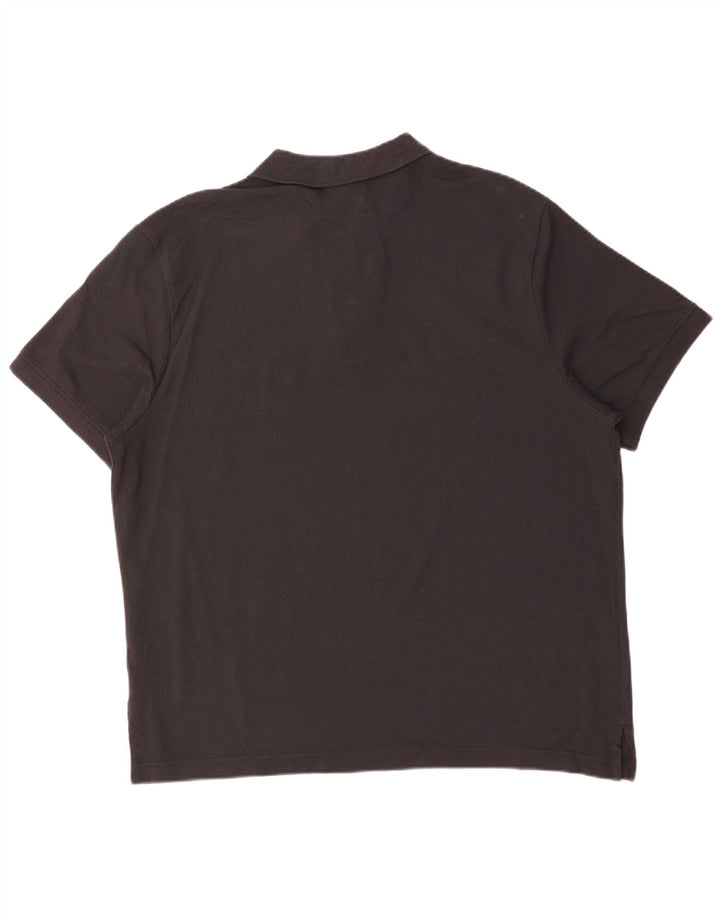 Ανδρικό πουκάμισο πόλο NIKE XL μαύρο βαμβακερό