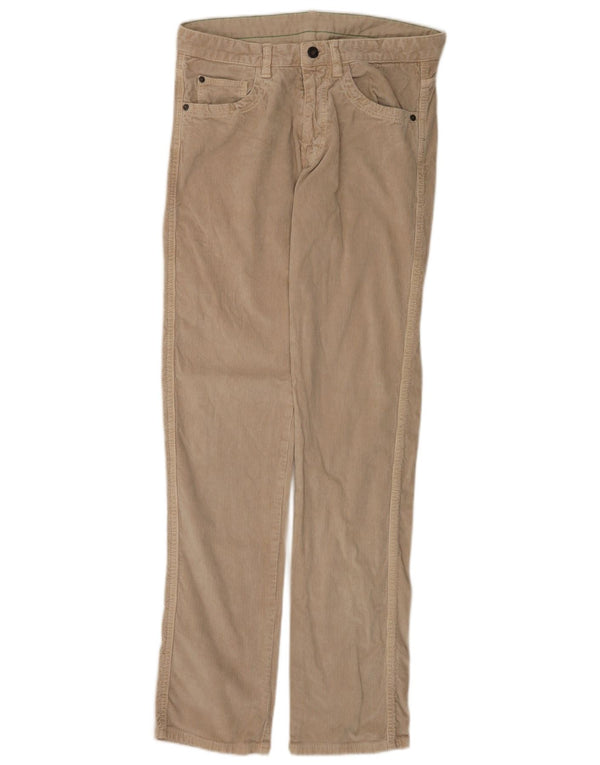 Ανδρικό ίσιο κοτλέ παντελόνι Massimo Dutti EU 38 Small W30 L34 Beige
