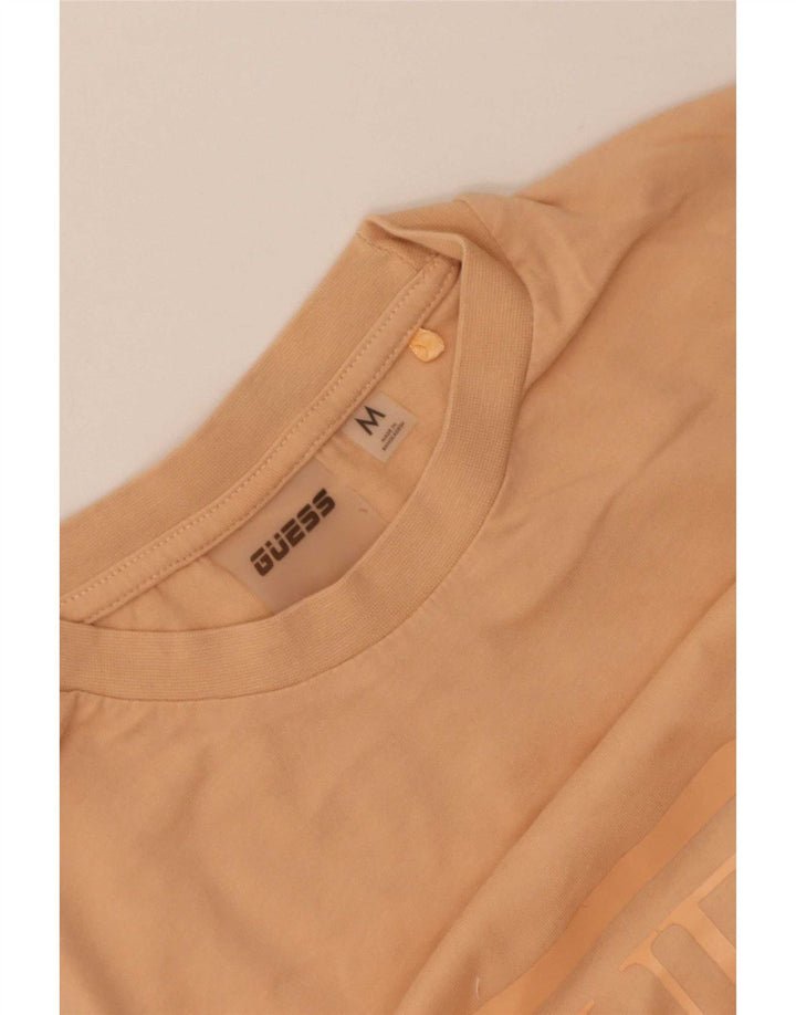Γυναικείο γραφικό μπλουζάκι Guess Crop Top UK 12 Medium Orange