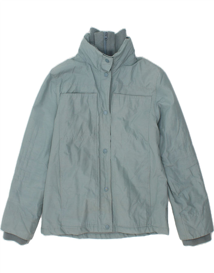 ALASKA Womens Windbreaker Jacket UK 14 Medium Blue Cotton Vintage Alaska and Second-Hand Alaska from Messina Hembry 