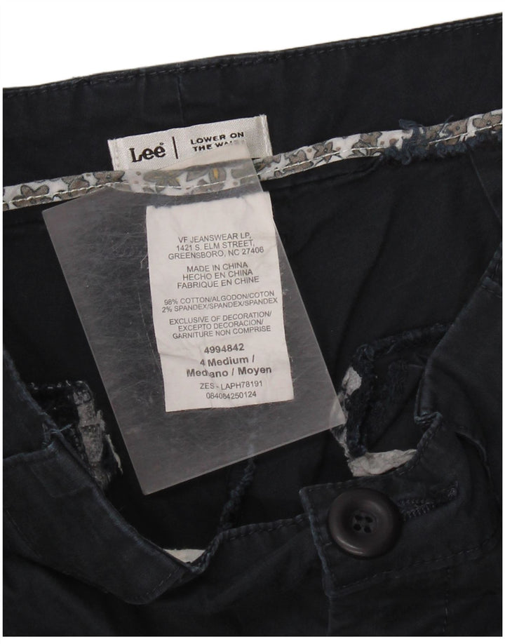 Lee Γυναικείο Παντελόνι Κάπρι Χαμηλής Μέσης US 4 Small W28 L20 Navy Blue Cotton