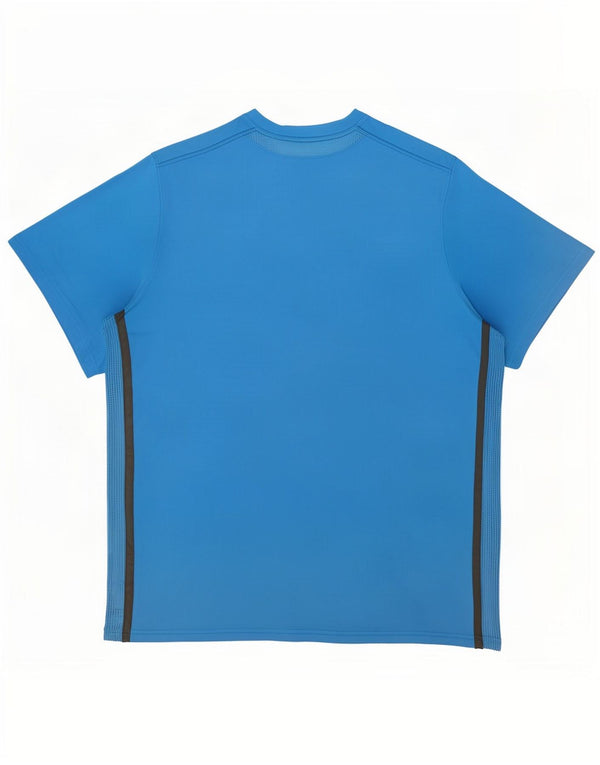 Ανδρικό T-shirt Nike Dri Fit Top 2XL μπλε γεωμετρικό πολυεστέρα