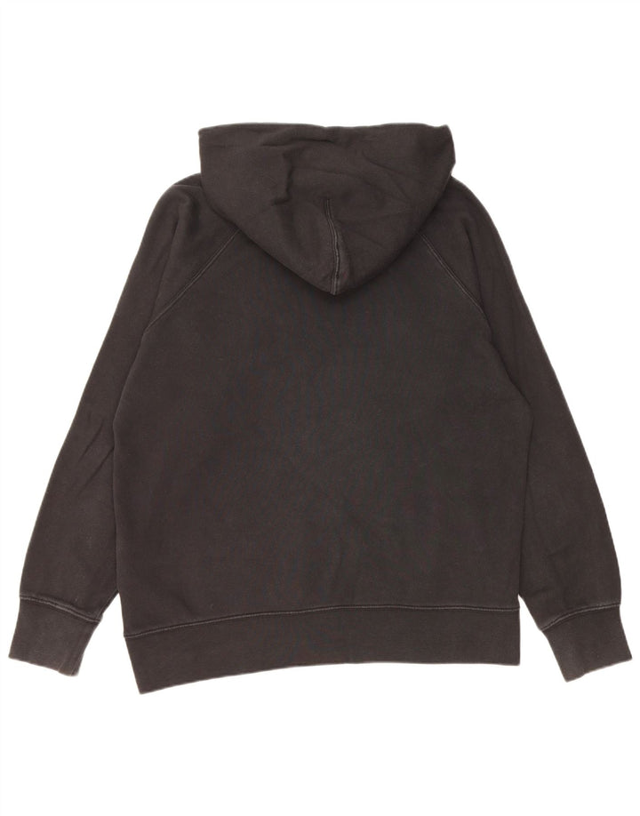 LEVI'S Γυναικείο υπερμεγέθη γραφικό κουκούλα UK 14 Μεσαίο μαύρο βαμβακερό