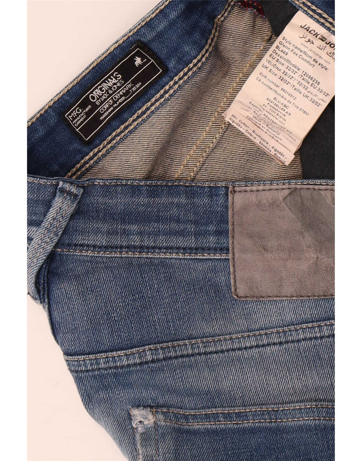 Jack & Jones Ανδρικό Slim Jeans W32 L32 Μπλε βαμβακερό