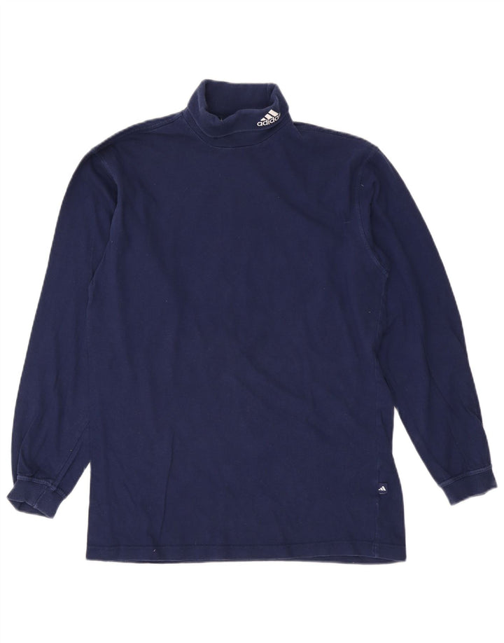 Adidas Boys Top μακρυμάνικο 14-15 ετών Navy Blue Cotton