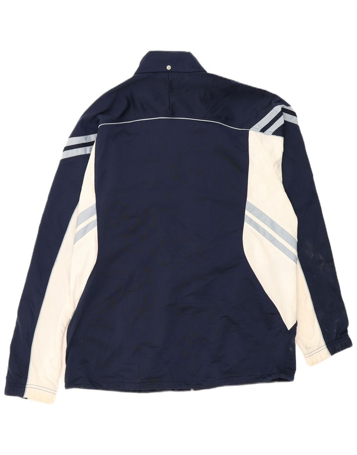 ASICS Mens Tracksuit Top Jacket XL Navy Blue Colourblock