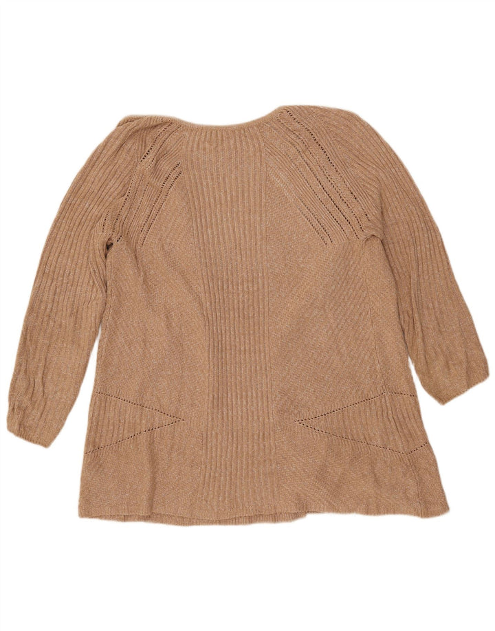 Marks & Spencer Γυναικεία ζακέτα υπερμεγέθη UK 10 Small Beige Flecked
