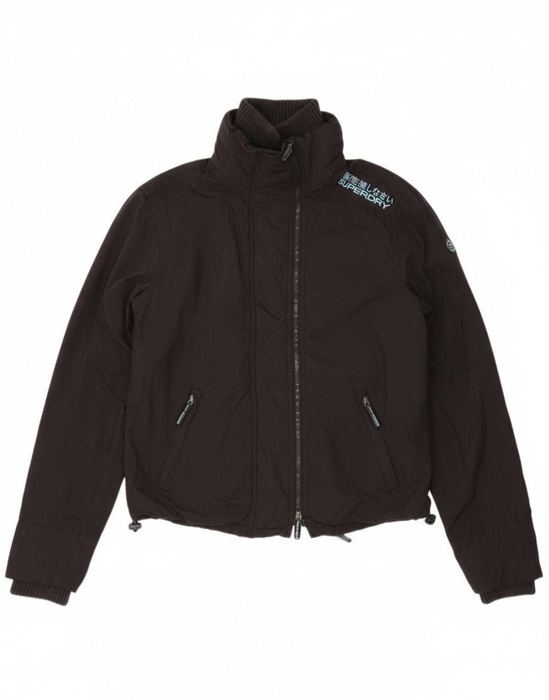 Superdry Γυναικείο Μπουφάν βροχής UK 14 Medium Black Nylon