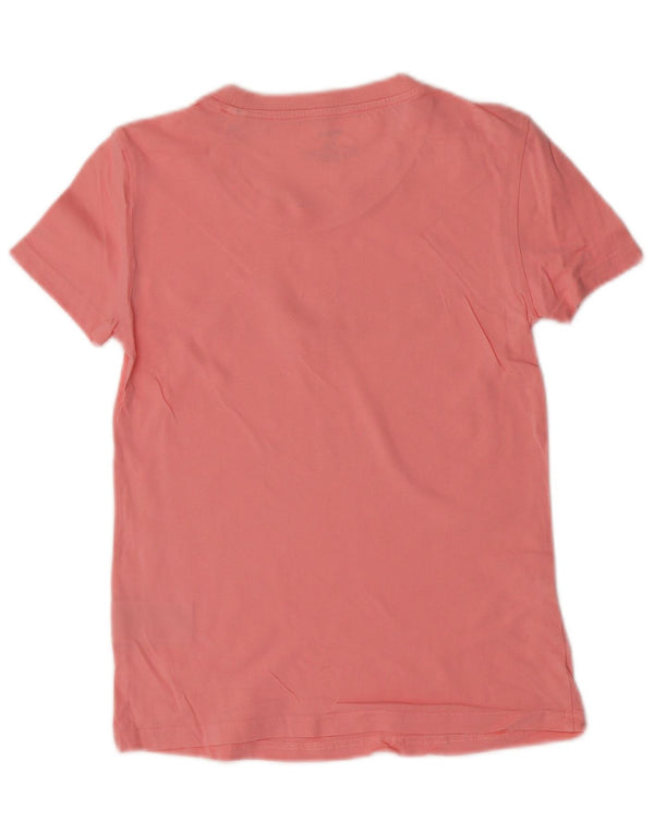 Γυναικείο γραφικό T-Shirt Adidas Top UK 4/6 XS Ροζ βαμβακερό