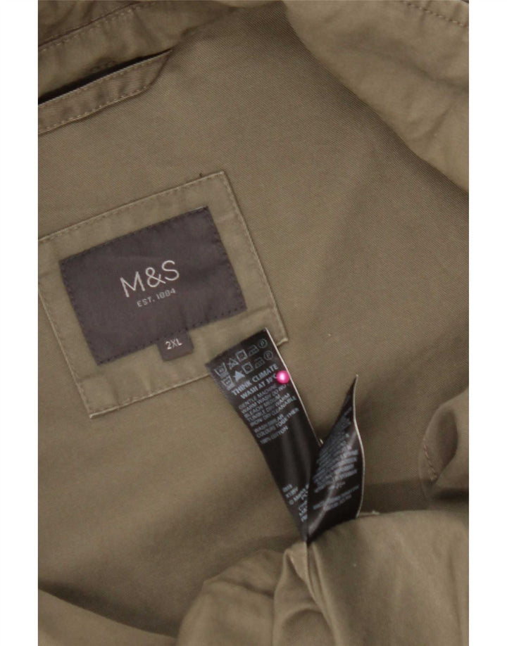 Marks & Spencer Γυναικείο Utility Jacket UK 44 2XL Khaki Cotton