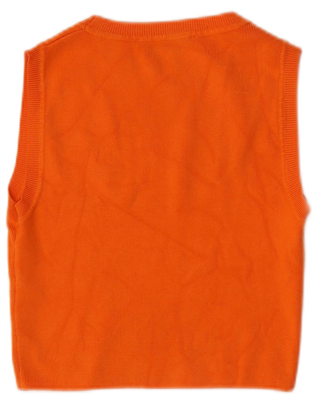 Γυναικείο φανελάκι ZARA Crop Top UK 14 Μεγάλη Πορτοκαλί Βισκόζη